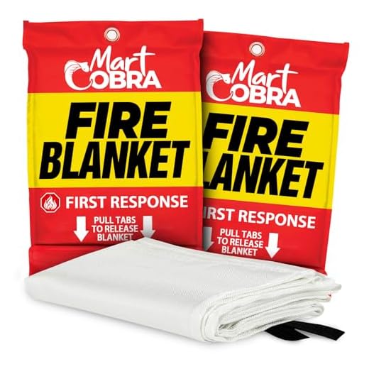Mart Cobra Fire Blanket 2-Pack for Safety