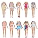 Tanosy 5 Sets Doll Swimsuits Bathing Suits Beach Bikini Clothes for 11.5