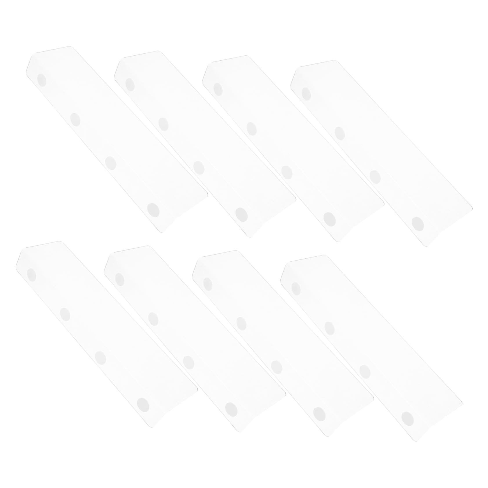 BUGUUYO 8pcs Adjustable Transparent Acrylic Shelf Dividers Closet Organizers for Clothes Towels Shoes Books Easy Installation for Home and Office Use