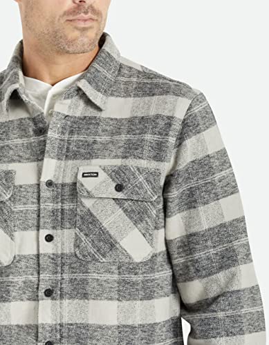 Bowery Heavyweight L/S Flannel - Black/Charcoal3
