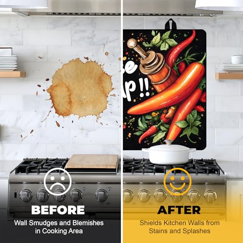 Image of Stove Top Cover for Electric Stove,Glass Stove Top Cover, Heat Resistant Glass Cooktop Cover, Stovetop Protector, Kitchen Decor, Dish Drying Mats Cover for Ceramic Washer Top 28.5x20.5 inch