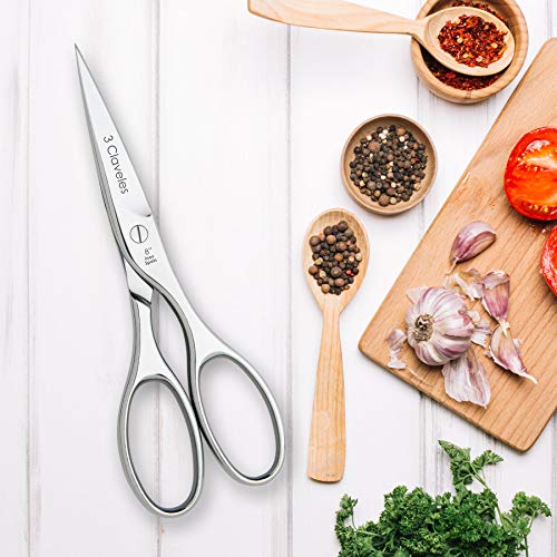 Foto von 3 Claveles 404 Küchenschere Edelstahl in hoher Qualität Geschmiedet geschmiedet, Palette Grand Cuisine, Maßnahme 8 20 cm
