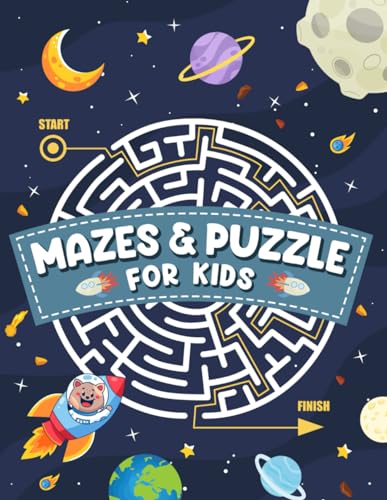 Mazes and puzzles for kids: Entertaining Maze Activity Book for Children | Over 101 Challenging Mazes
