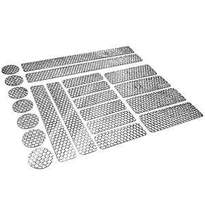 Fuchs Reflectorstickers, 21 stuks, verschillende maten, voor betere zichtbaarheid in het donker, reflectoren voor kinderwagen, fiets, helm en nog veel meer, waterdicht, zelfklevend, reflectorstickers