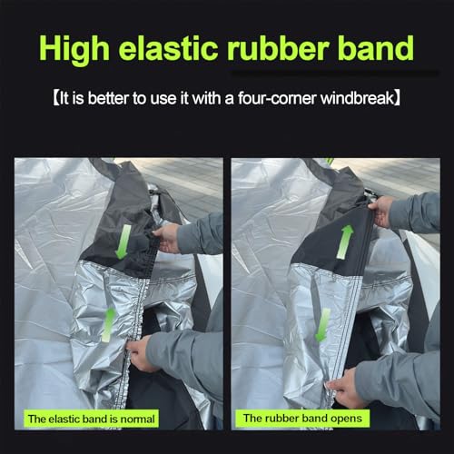 Image of Car Cover Waterproof All Weather for Large SUV,100% Outdoor Rain UV Dust Protection. For Nissan Pathfinder, Ford Explorer /Flex，Cadillac XT6，Infiniti QX60 /QX70，Kia Borrego /EV9 (SUV Length 196-208 inch)