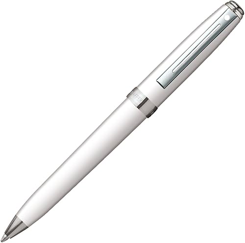 Sheaffer Prelude Mini Ballpoint Pen, Gloss White Featuring Nickel Plate Trim (E2980551)