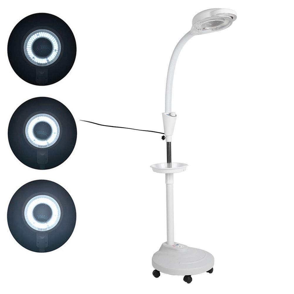 Lampa Terra a LED lente di ingrandimento (8X) LED luce di bellezza motivo di ricamo luci altezza Regolabile(EU)