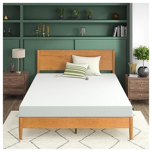 Zinus 6 Inch Green Tea Memory Foam Mattress / CertiPUR-US Certified / Bed-in-a-Box / Pressure Relieving, Queen