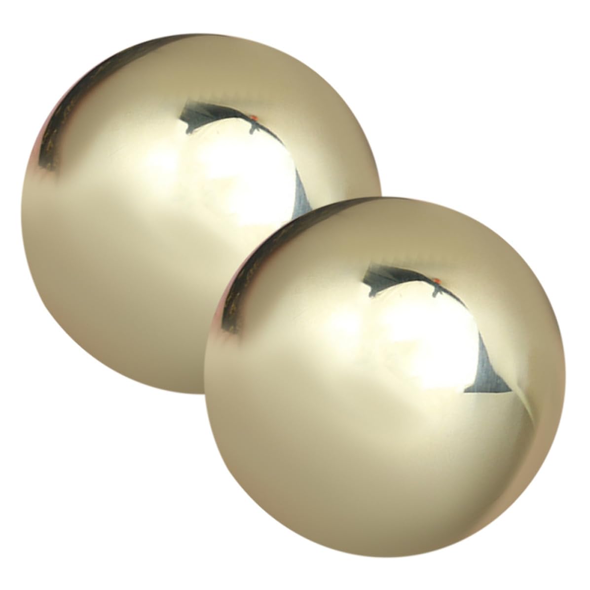 OSALADI Messing Massageball 1 Paar Handrollende Kugeln Rund Leicht zur Muskelentspannung und Handmassage für Senioren und Wellness Zuhause