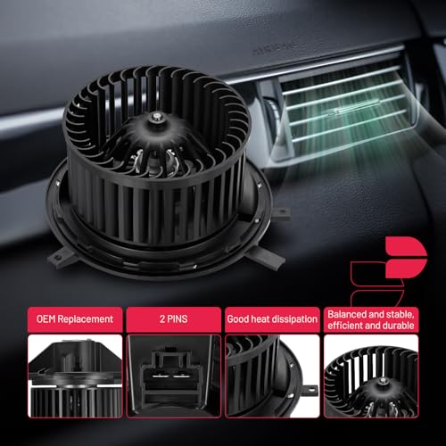 Image of BDFHYK AC Heater Blower Motor Fan PM4094 Compatible with Dodge 2009-2020 Journey All Engine Sport Utility Rear,HVAC Blower Motor Assembly Replacement for 68038189AA BM10007C 75042