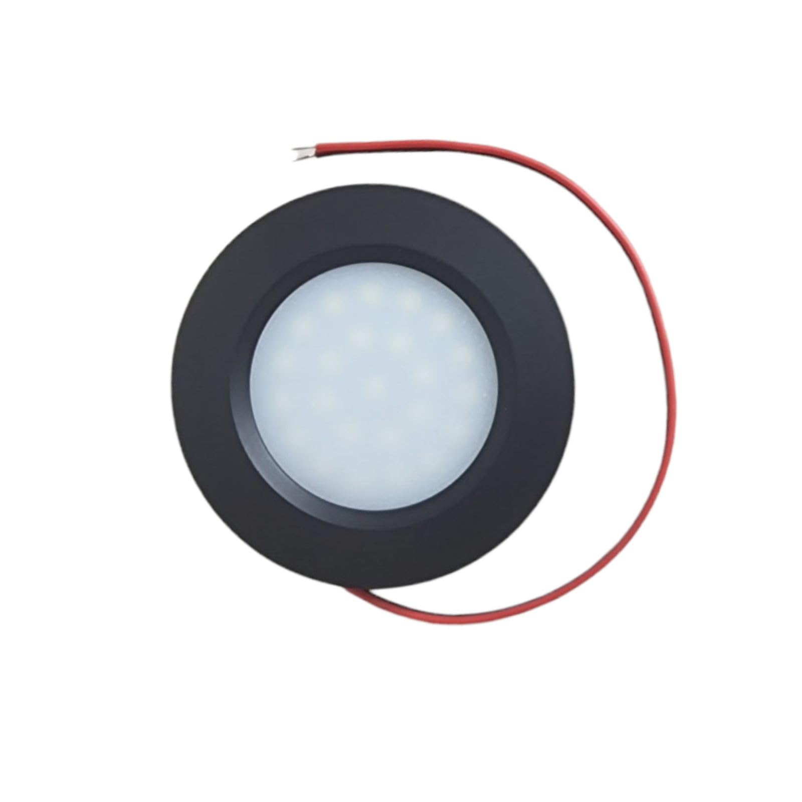 MARVIX Schwarze LED-Spot-Leuchten 12 V 24 V, dimmbar, Einbaustrahler für Wohnmobil, Wohnwagen, Campingbus und Bootsbeleuchtung (Warmweiß, 3000 K) - 6er-Pack