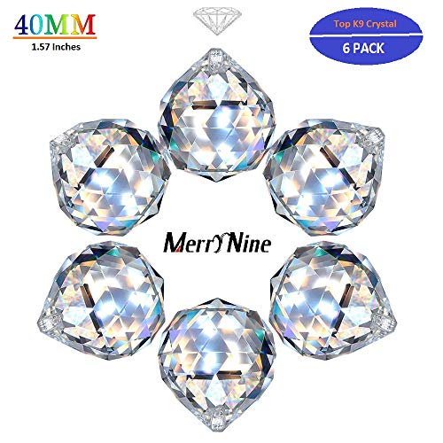 MerryNine Prism Balls Suncatcher for Ceiling Lighting Chandelier Hanging Decorating (PrismBall-40)