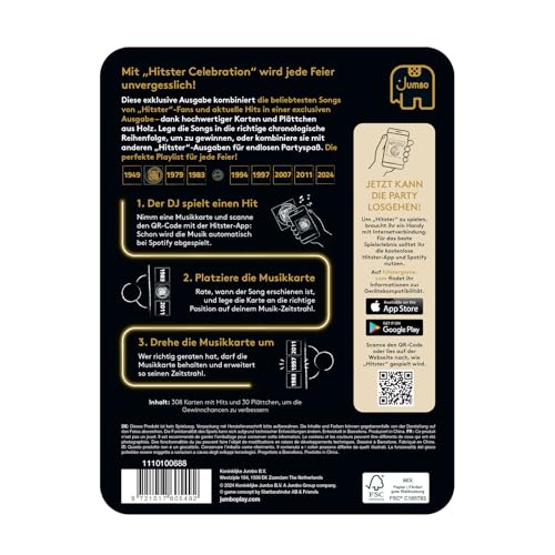 Hitster Celebration, EIN Party- und Kartenspiel für Erwachsene und Familien - 2 bis 10 Spieler ab 16 Jahren, Deutsch