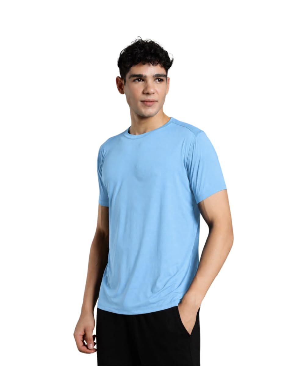 blue tyga Ice Tee� Comfortable T-Shirt for Men | Cool Rush Technology | Running & Casual Wear-picture-44