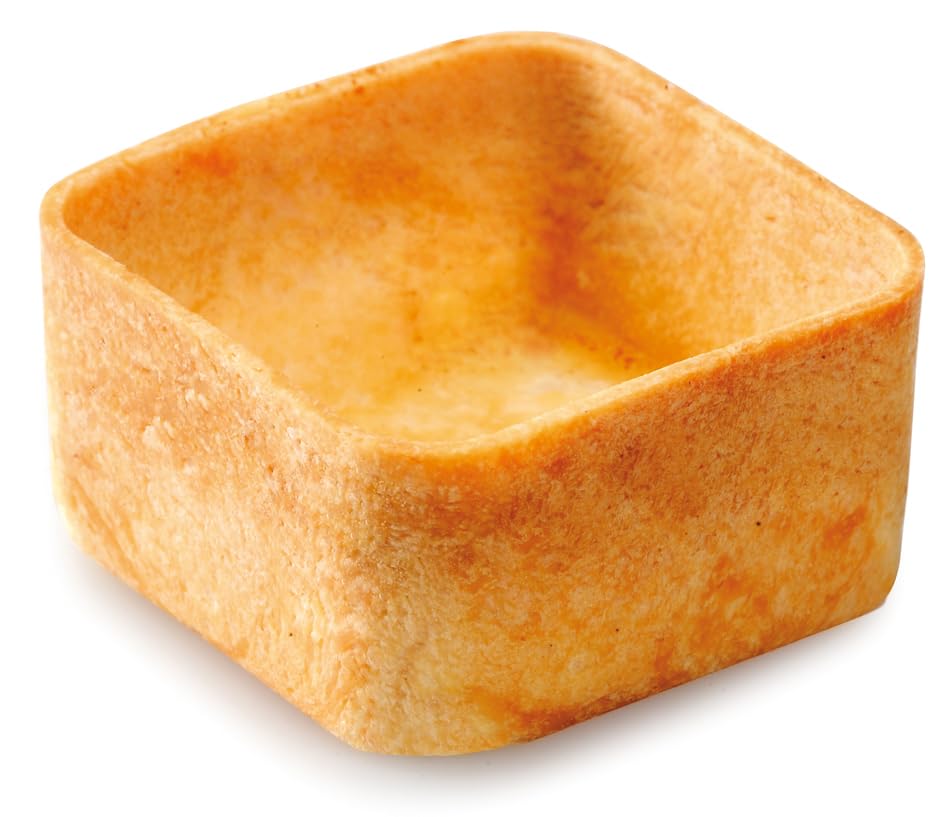 Confiletas Ole Tapas Tartlet Shell, Savory, Mini Square - 1.3" x 1.3" x 0.63" (240 Count) - Bulk Pack for Chefs