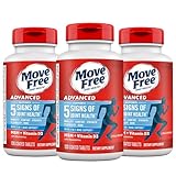 Move Free Advanced Glucosamine Chondroitin MSM + Vitamin D3 Joint Support Supplement, Supports Mobility Comfort Strength Flexibility & Bone + Immune Health - Tablet, 3x120ct Bottles (120 servings)*