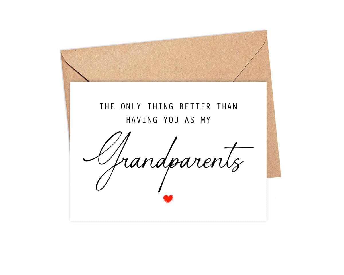 The Only Thing Better Than Having You As My Grandparents...Is Our Baby Having You For A Great Grandparents,Pregnancy Announcement Greeting Card,Grandparents Card,We're Pregnant,Father's Day Gift