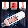 Sumeber Automatische Elektrischer Masturbator Handfrei Cup mit 7 Stoßfunktion Teleskopfunktion und Vibration Massagefunktion, Penis Stimulator mit 3D Silikon Vagina, Masturbieren für Männer Weiß #3