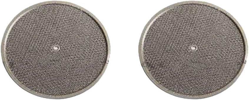 AFF9.5-R2 Range Hood Exhaust Fan Grease Filters 9.5" Round with Center Hole Replacement for Air Filter Factory Fits for Broan 607SSW Models, 2-Pack