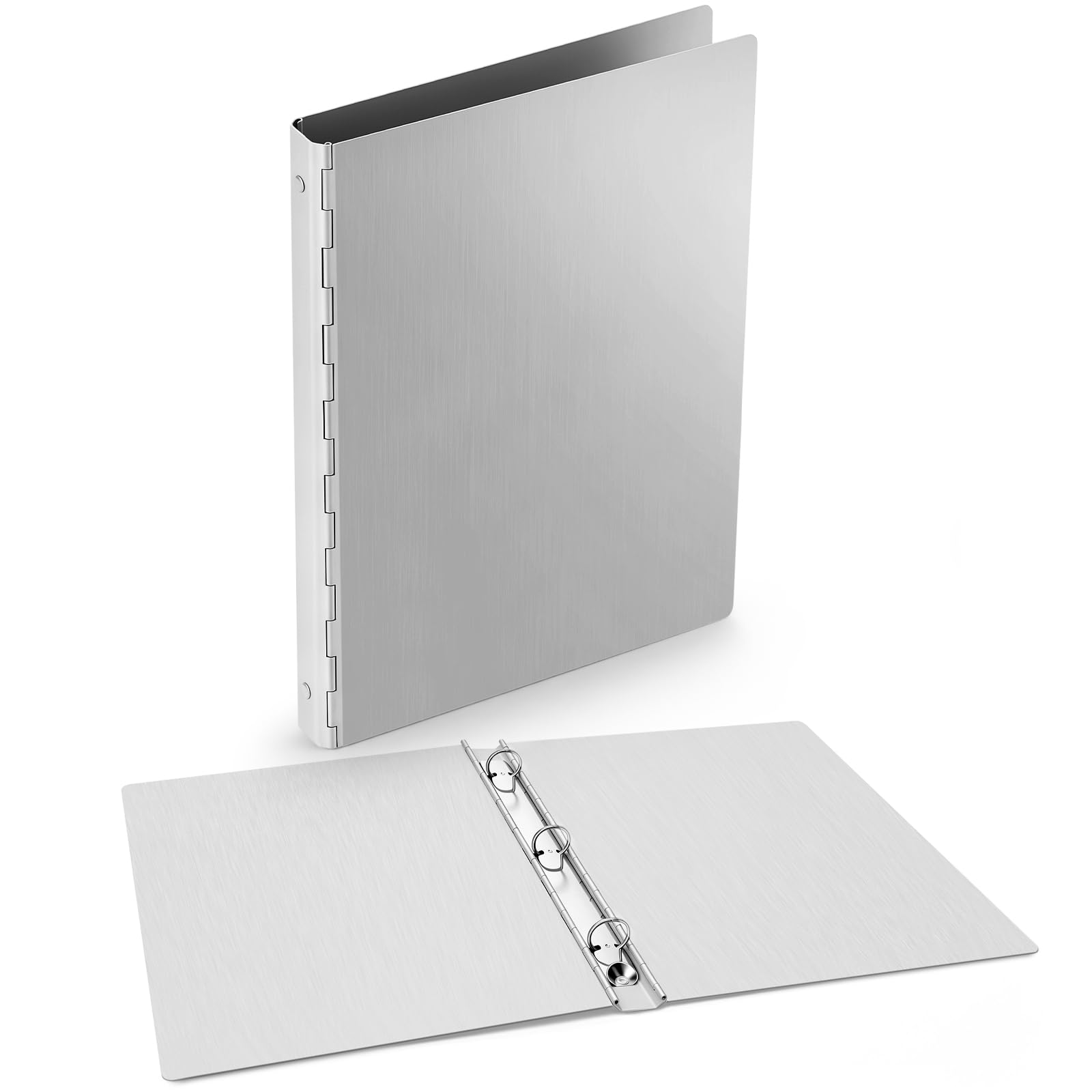 ReliThick 1 Pcs 1 Inch Aluminum 3 Ring Binder, Letter Size