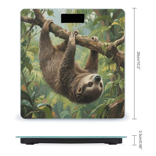 Báscula Digital de Baño con Pantalla LED y Vidrio Templado miniatura 2