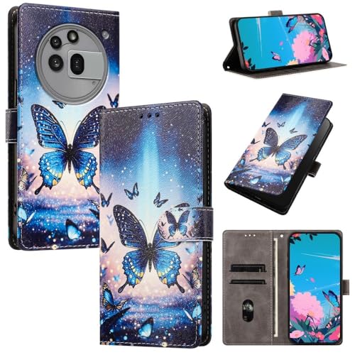 Étui Xiaomi Redmi Note 13 5G avec rabat magnétique et motif papillon