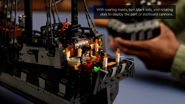 LEGO Icons Captain Jack Sparrow's Pirate Ship 10365 Model Kit for