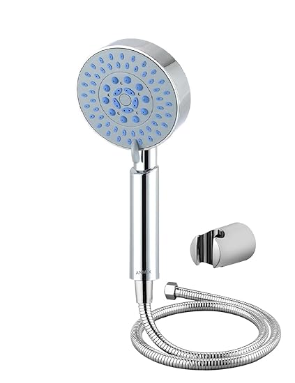 ANMEX Premium Multipurpose Hand Spray Hand Shower Set Chrome Finish with 1.5mtr SS Shower Tube and Wall Hook (AX-HS03)