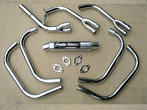 k様用GPZ400F プリティーレーシング　42.7パイ4-2-1 おまけ付き Amazon | GPZ400F 分割式 42.7π (改) PRETTY管 マフラー PRETTY