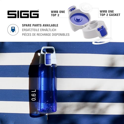 Sigg - Tritan Trinkflasche - Total Color ONE Blue - Für Kohlensäurehaltige Getränke Geeignet - Spülmaschinenfest - Auslaufsicher - Leicht - BPA-frei - Blau - 1L 4