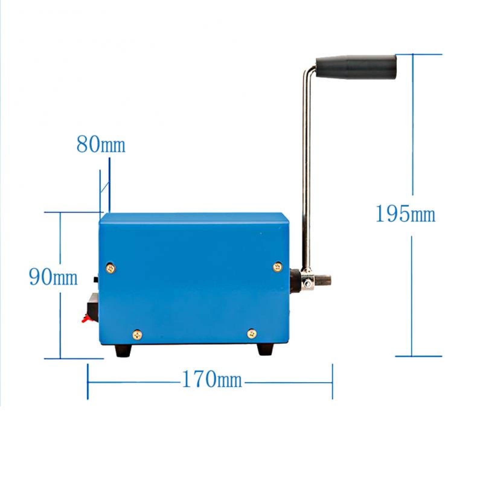 Tragbarer Dynamo-Generator Dynamo-Ladegerät für den Außenbereich Tragbarer Notfall-Handstrom-USB-Aufladen Notüberlebens-Handkurbel-Generator