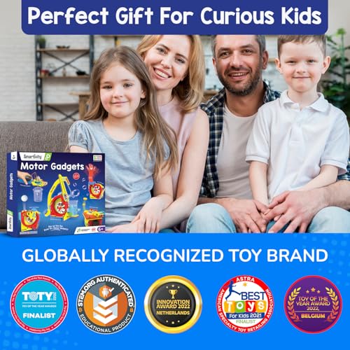 Smartivity 10-in-1 Motor Powered STEM Kit for Kids | Build 10+ Electronics Projects - Bubble Launcher, Spinner & More | DIY Science Engineering Toy | Birthday Gift Boys & Girls 6 7 8 9 10 11 12 - Image 5