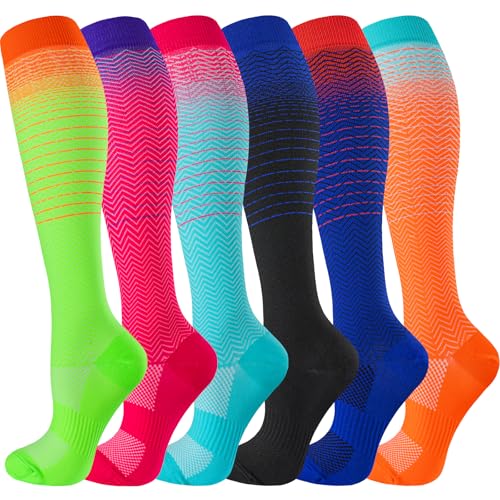 Image of bropite Compression Socks for Women &Men Circulation-Support Knee High Socks 20-30 mmhg-Best for Running,Medical,Nurse,Travel
