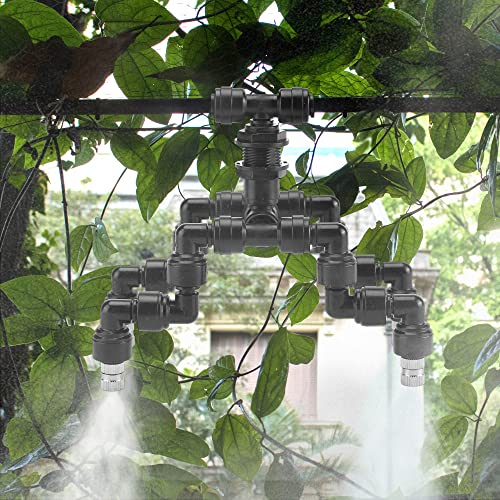Acbungji Four Head Reptiles Nozzle Fogger 360 Degree Adjustable Spray Cooling System Misting Nozzles Reptile For Rainforest thumb #5