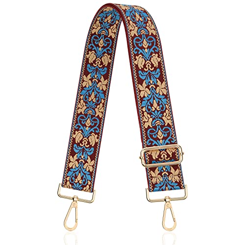 Image of Ladies Purse Strap Crossbody Floral Strap for Bag Plus Size Shoulder Bag Belt Replacement