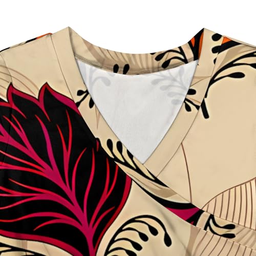 Image of PinkPatty Women's Long Sleeve Maxi Dress Plus Size Casual V Neck Wrap Dress with Pockets&Belt