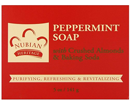 NUBIAN HERITAGE BAR SOAP,PEPRMNT & ALOE, 5 OZ by Nubian Heritage