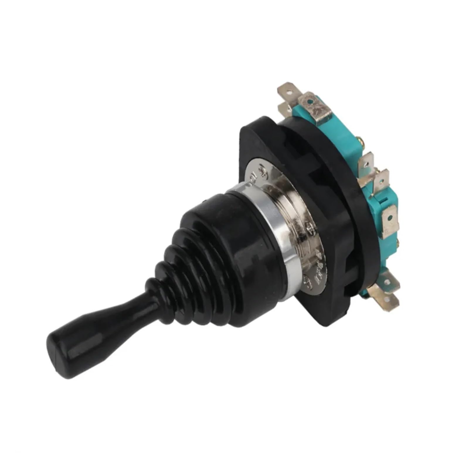 1 interruptor de palanca momentáneo 30 mm, 4 NO, NC, posiciones, con resorte enganche, oscilante, cruzada HKF4-11-4L