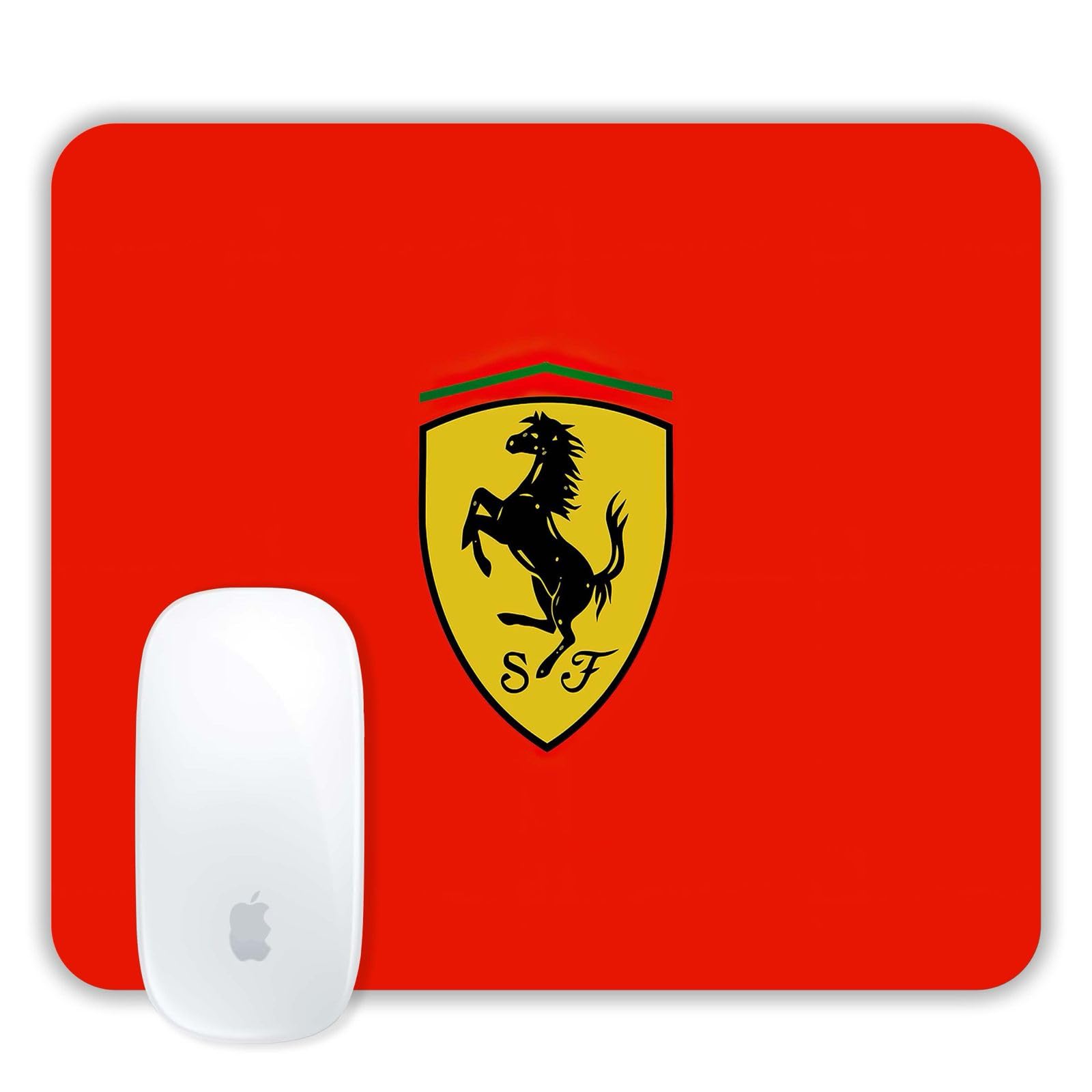 TURTLEWINGS | Mousepad | Racing Red Sports Car Inspired Mousepad – 22x18 cm, 3mm Thick | Bold Color Non-Slip Rubber Base | Office, Study & Gaming Use | Premium Smooth Surface-image-23