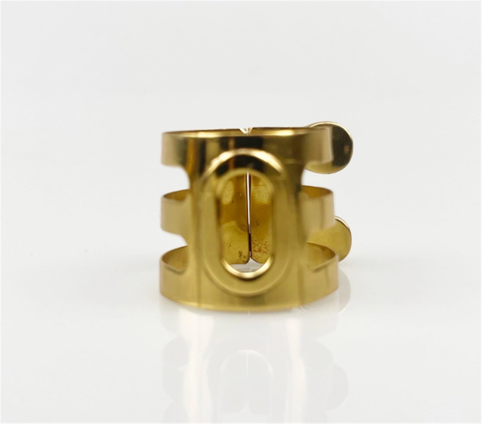 Morsetto per bocchino per sassofono contralto, morsetto per ance tenore e ancia acuta in metallo, accessori per strumenti musicali(Tenor)