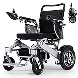 Electric Wheelchair,25 Miles Longer Range, VERPAL Foldable Power Wheelchair for Adults Seniors,500W Dual Motors,Compact Motorized Wheelchair All Terrain,Intelligent Folding, Travel Size