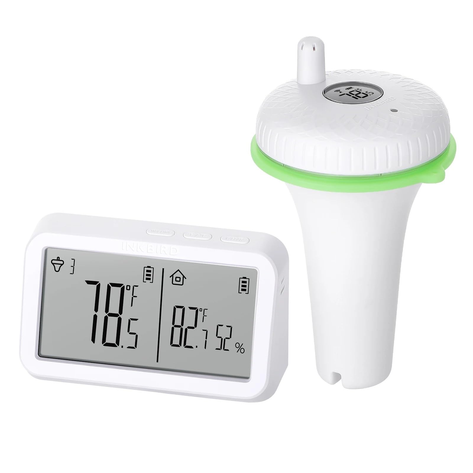 Drahtloses schwimmendes Poolthermometer der 2. Generation mit IBS-M2 Wi-Fi Combo, wasserdicht, digital, for SPA-Teich(IBS-P02R only)