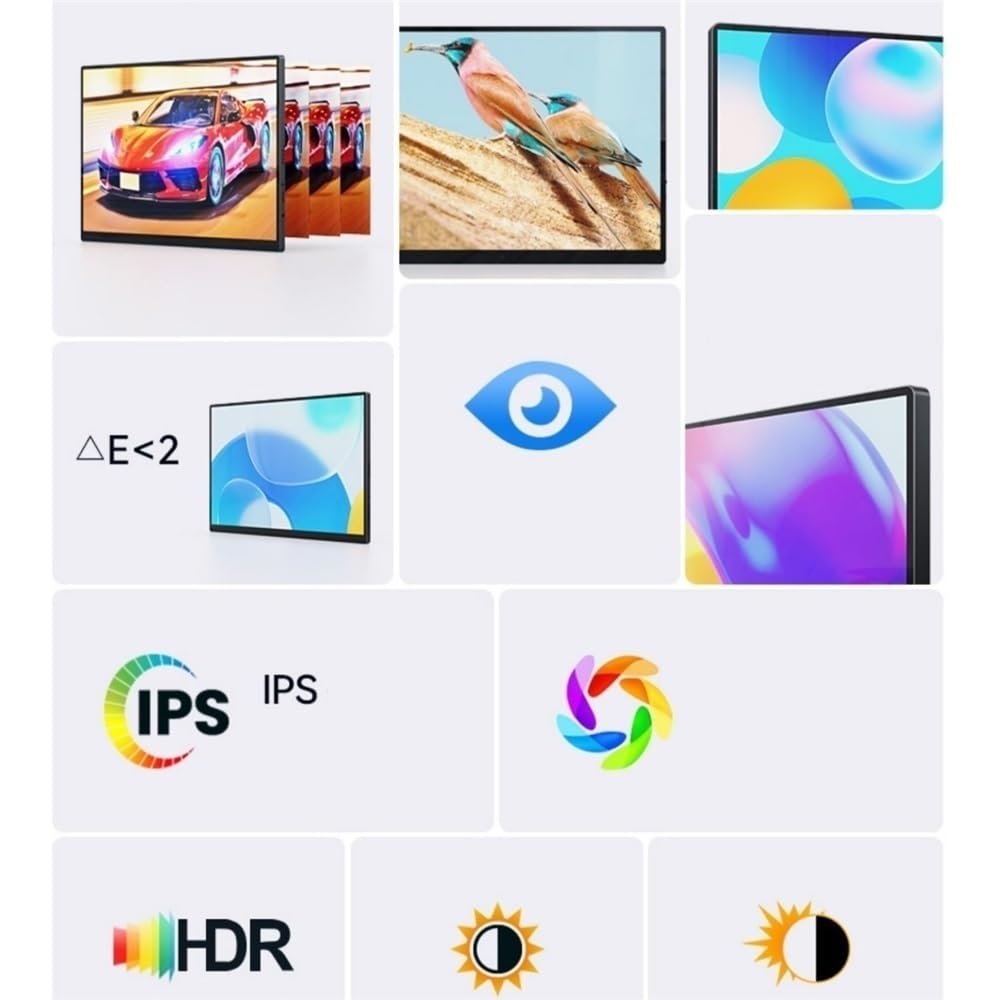 Monitor portatile IPS 1080P, schermo secondario esterno for laptop, esteso a 60 Hz Monitor per Smart Working