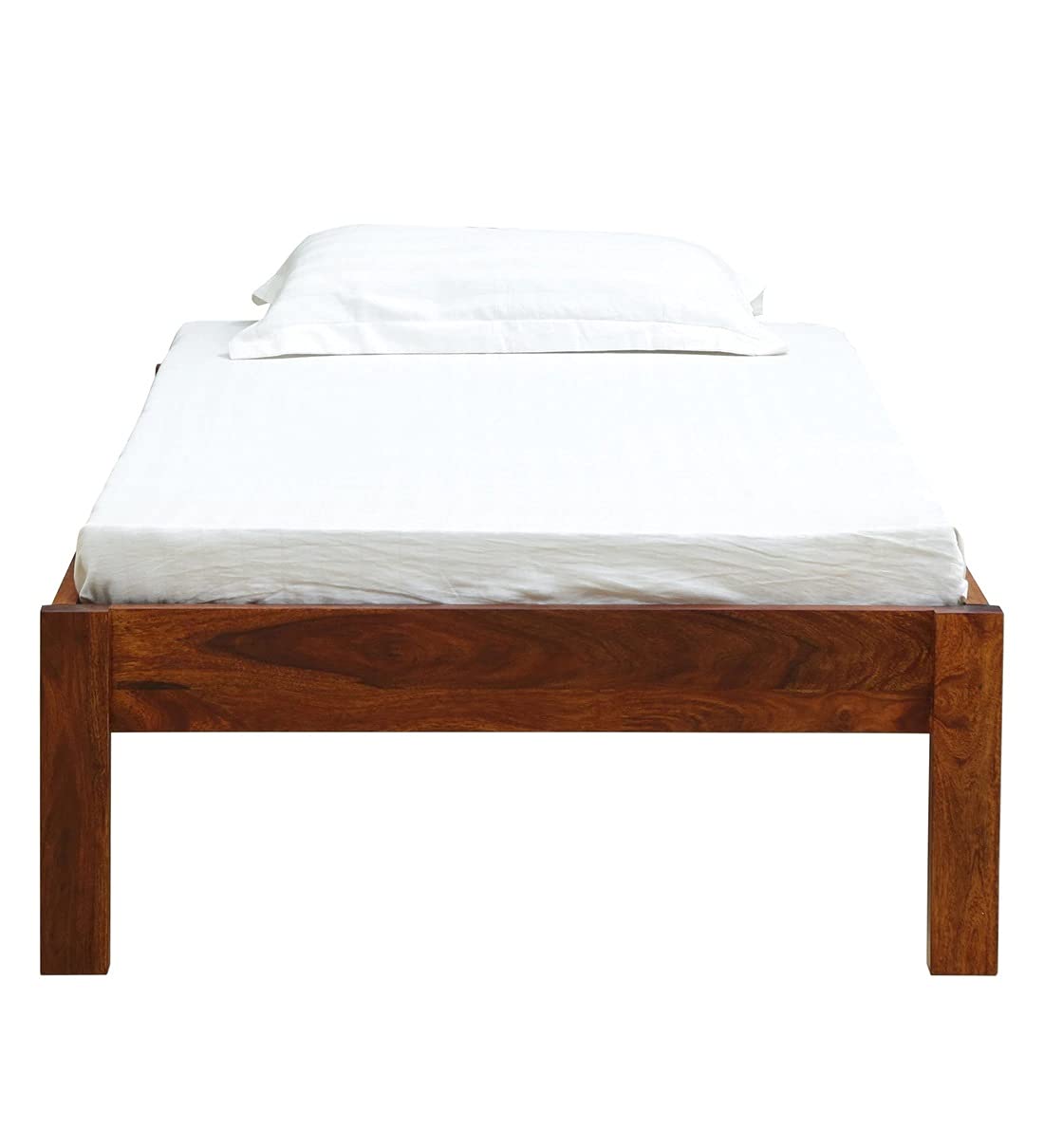 PIPERCRAFTS Sheesham Solid Wood Wooden Single Bed, Single Cot Beds Wooden in (Honey Oak Finish)