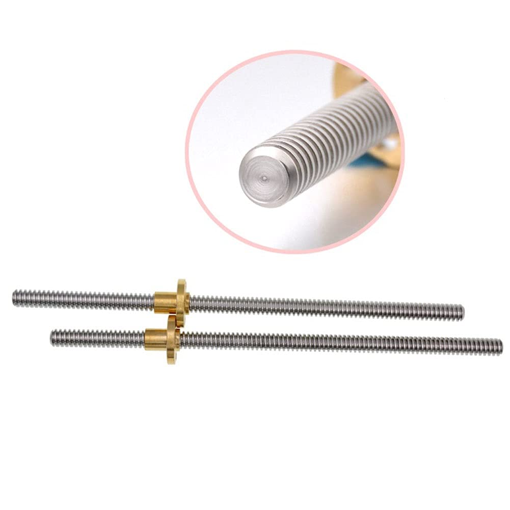 Trapezgewindespindel, T8 Teilung 2 mm 8 Länge 100-500 Trapezförmig(150mm)