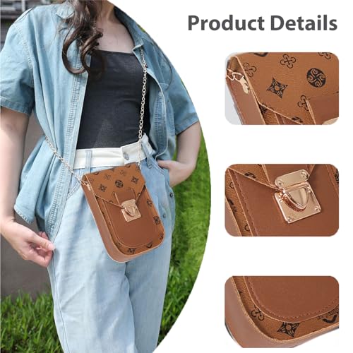 Trendy Small Crossbody Bags for Women, Leather Cell Phone Purse Adjustable Shoulder Strap Design for Daily Commuting3