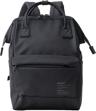 Nimbus A4 Backpack, Water Resistant, Zipper, Carry-On, Security Pocket, PC Storage, BK, One Size