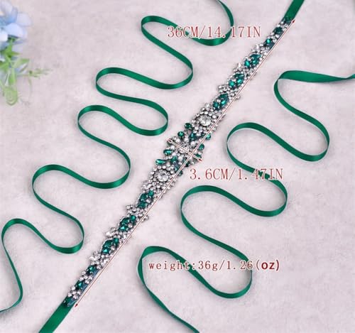 Women's Thin Sash Bridal Belt Wedding Accessories Bridesmaid Waist Chain Evening Dress Decoration 7