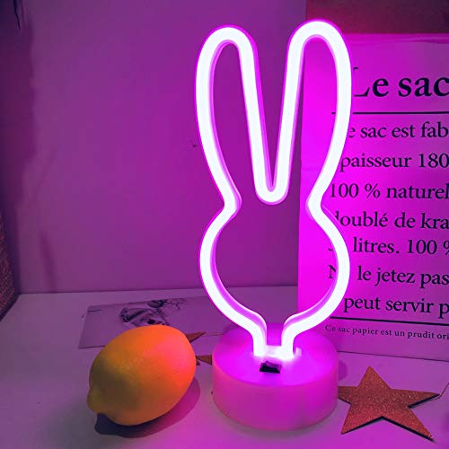 DANIDEER Led Neon Sign Art Decorative Lights Table Decoration Neon Lamp with Base