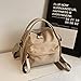 CATSEA Women's Elegant Solid Color Shoulder Bag Fashionable Zipper Crossbody Bags Soft Top Handle Handbag Purse